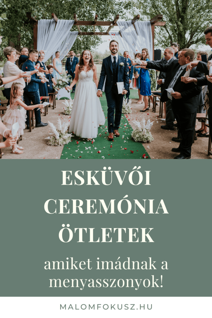 Esküvői ceremónia Pinterest